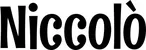 Produktbeispiel Schriftzug - Niccolò
