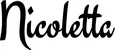 Produktbeispiel Schriftzug - Nicoletta