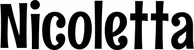 Produktbeispiel Schriftzug - Nicoletta
