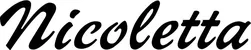 Produktbeispiel Schriftzug - Nicoletta