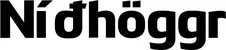 Produktbeispiel Schriftzug - Níðhöggr