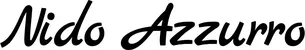 Produktbeispiel Schriftzug - Nido Azzurro