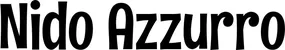 Produktbeispiel Schriftzug - Nido Azzurro