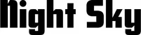Produktbeispiel Schriftzug - Night Sky
