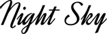 Produktbeispiel Schriftzug - Night Sky