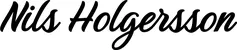Produktbeispiel Schriftzug - Nils Holgersson