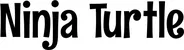 Produktbeispiel Schriftzug - Ninja Turtle