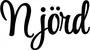 Produktbeispiel Schriftzug - Njörd