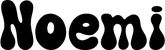 Produktbeispiel Schriftzug - Noemi