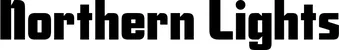Produktbeispiel Schriftzug - Northern Lights