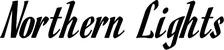 Produktbeispiel Schriftzug - Northern Lights