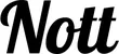 Produktbeispiel Schriftzug - Nott