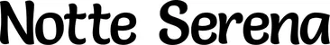 Produktbeispiel Schriftzug - Notte Serena