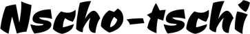 Produktbeispiel Schriftzug - Nscho-tschi