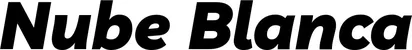 Produktbeispiel Schriftzug - Nube Blanca