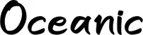 Produktbeispiel Schriftzug - Oceanic