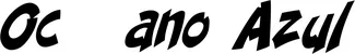 Produktbeispiel Schriftzug - Océano Azul
