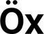Produktbeispiel Schriftzug - Öx