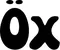 Produktbeispiel Schriftzug - Öx