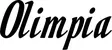 Produktbeispiel Schriftzug - Olimpia