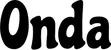 Produktbeispiel Schriftzug - Onda