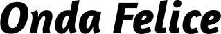 Produktbeispiel Schriftzug - Onda Felice
