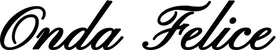 Produktbeispiel Schriftzug - Onda Felice