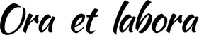 Produktbeispiel Schriftzug - Ora et labora