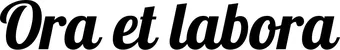 Produktbeispiel Schriftzug - Ora et labora