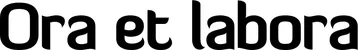 Produktbeispiel Schriftzug - Ora et labora