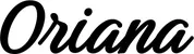 Produktbeispiel Schriftzug - Oriana