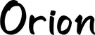 Produktbeispiel Schriftzug - Orion