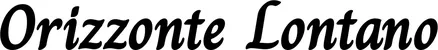 Produktbeispiel Schriftzug - Orizzonte Lontano
