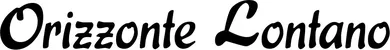 Produktbeispiel Schriftzug - Orizzonte Lontano