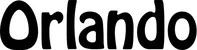Produktbeispiel Schriftzug - Orlando