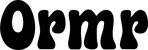 Produktbeispiel Schriftzug - Ormr
