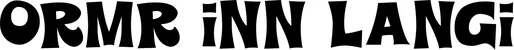 Produktbeispiel Schriftzug - Ormr inn langi
