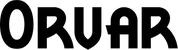 Produktbeispiel Schriftzug - Orvar