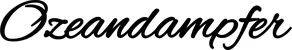 Produktbeispiel Schriftzug - Ozeandampfer