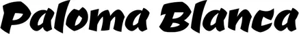 Produktbeispiel Schriftzug - Paloma Blanca