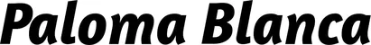 Produktbeispiel Schriftzug - Paloma Blanca