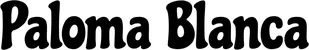 Produktbeispiel Schriftzug - Paloma Blanca