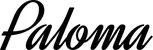 Produktbeispiel Schriftzug - Paloma
