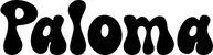 Produktbeispiel Schriftzug - Paloma
