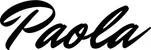 Produktbeispiel Schriftzug - Paola