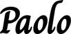 Produktbeispiel Schriftzug - Paolo