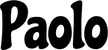 Produktbeispiel Schriftzug - Paolo