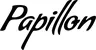 Produktbeispiel Schriftzug - Papillon