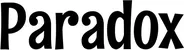 Produktbeispiel Schriftzug - Paradox