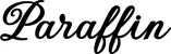 Produktbeispiel Schriftzug - Paraffin